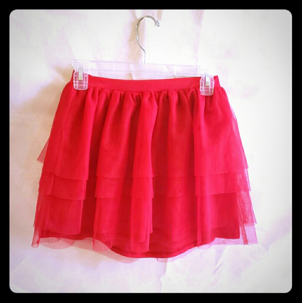 Bright Red Skirt !
